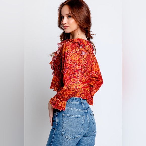 Free People Rudi Ruffle Top - Picture 3 of 5